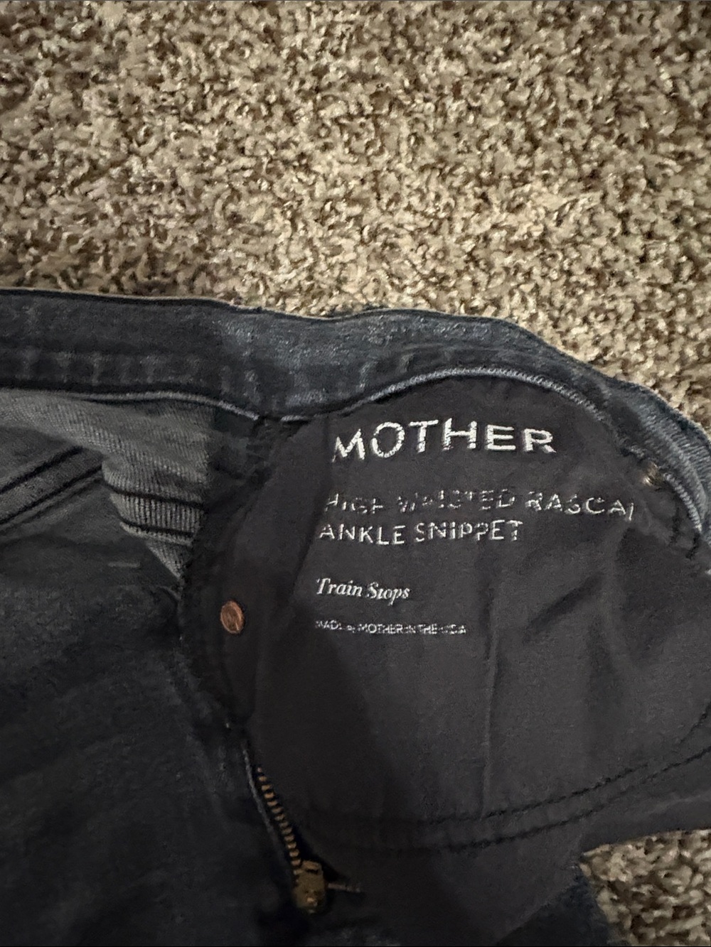 MOTHER Women's Straight Leg Jeans in Washed Black Denim - Picture 3 of 3